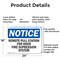 Signmission Remote Pull Station For Hood Fire Suppression OSHA Notice Sign, Aluminum, 24in W x 18in L, 2PK OS-2PACK-NS-A-1824-L-18032 - alternate 7